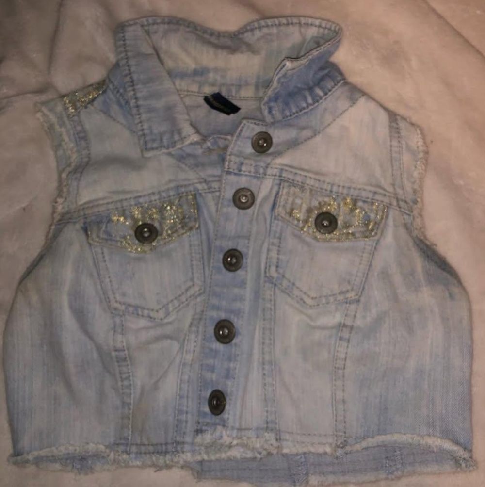 Women's Light Blue Denim Vest